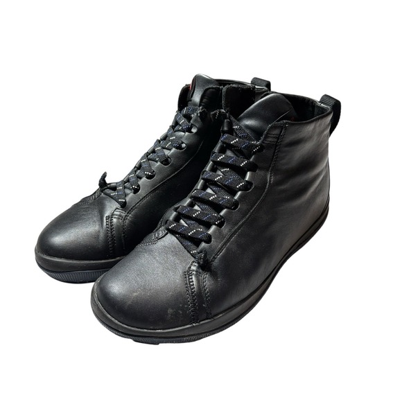 Camper Peu Pista Sneakers EUR 43 Mens Size 10 Black Leather Casual Shoes‎